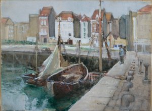 Blankenberge, Belgia (ołówek i akwarela na papierze)
