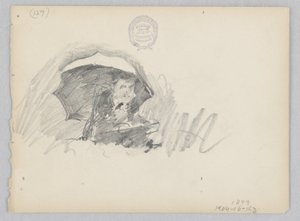 Artysta szkicujący na zewnątrz autorstwa Robert Frederick Blum