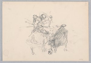 Walka byków, Hiszpania autorstwa Robert Frederick Blum