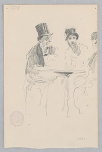 Scena w kawiarni autorstwa Robert Frederick Blum