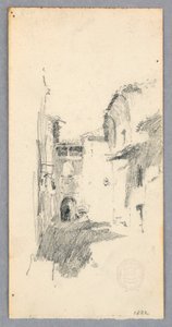 Rysunek, scena uliczna, 1882 autorstwa Robert Frederick Blum