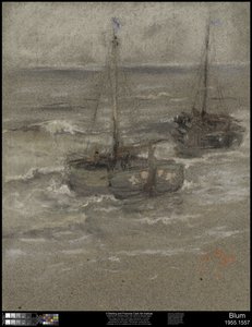 Łodzie rybackie na kotwicy, 1884 autorstwa Robert Frederick Blum