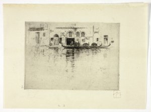 Gondole i Pałac Wenecki autorstwa Robert Frederick Blum