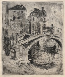 Kanał Wenecki i mosty, 1886. autorstwa Robert Frederick Blum