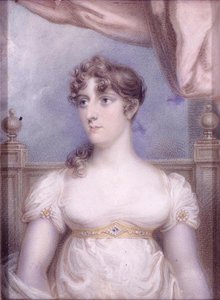 Pani Robert Fulton, c.1810-15 (akwarela na kości słoniowej)