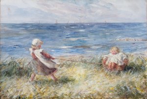 Gra nad brzegiem autorstwa Robert Gemmell Hutchison