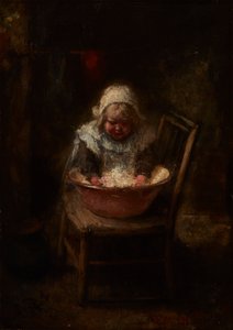 Dzień Prania (olej na płótnie) autorstwa Robert Gemmell Hutchison