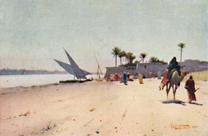 Wioska Nilu, ok. 1880, 1904 r. autorstwa Robert George Talbot Kelly