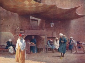 Arabska kawiarnia, Kair, ok. 1880, 1904 r.