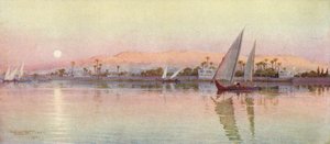 Kair z Wieczoru Rzeki, ok. 1880, 1904 r. autorstwa Robert George Talbot Kelly