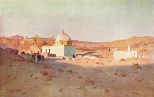 Cmentarz Cufic, Assuan, ok. 1880, 1904 autorstwa Robert George Talbot Kelly