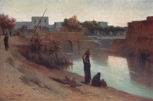 Wieczór u Fakusa, ok. 1880, 1904 autorstwa Robert George Talbot Kelly