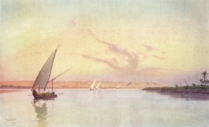 Tel-El-Amarna, po stronie górnej, ok. 1880, 1904 autorstwa Robert George Talbot Kelly