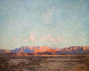 Karoo, Przylądek Dobrej Nadziei wieczorem, 1924. autorstwa Robert Gwelo Goodman