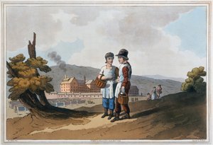 Pracownicy fabryki dzieci, 1814 autorstwa Robert Havell