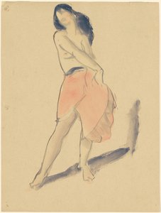 Tancerka w czerwonej spódnicy, nr 2 autorstwa Robert Henri