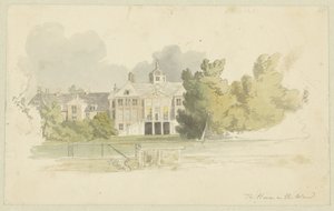 Widok Huis ten Bosch Projekty akwatinty z serii Szkice we Flandrii i Holandii (tytuł serii) autorstwa Robert Hills