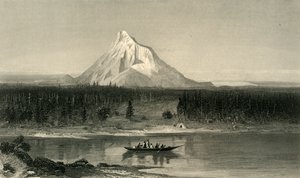 „Mount Hood, z Columbia”, 1872.