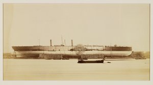 The Great Eastern, 17 listopada 1857 (odbitka albenowa z negatywu kolodionowego) autorstwa Robert Howlett