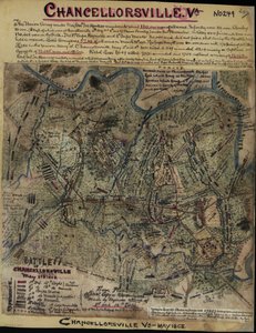 Bitwa pod Chancellorsville, Wirginia, 2 i 3 maja 1863 r. LOC gvhs01.vhs00299 autorstwa Robert Knox Sneden