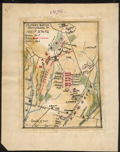 Bitwa kawalerii, Gettysburg, Pa. 3 lipca, godz. 15:30 LOC gvhs01.vhs00150