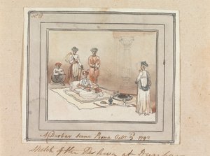Scena z Durbar, Poona, 3 października 1792 autorstwa Robert Mabon