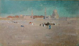 Scena w Egipcie, ok. 1890 (olej na płótnie) autorstwa Robert McGowan Coventry