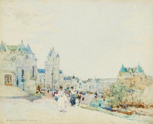 Promenada (akwarela) autorstwa Robert McGowan Coventry