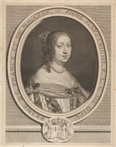 Anna Austriaczka, 1660. autorstwa Robert Nanteuil