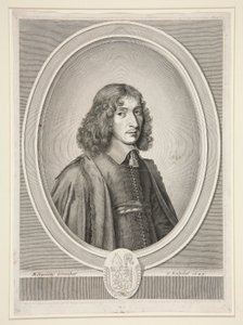François Mol?, Opat? Sainte-Croix de Bordeaux, następnie Ma?tre des Requ?tes (opat Sainte-Croix de Bordeaux, następnie Mistrz Prośb) (1625-1712) autorstwa Robert Nanteuil
