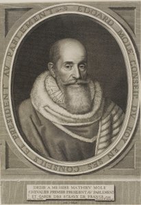 Portret Edouarda Molé .a autorstwa Robert Nanteuil
