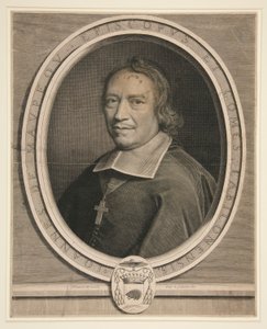 Portret Jeana de Maupeou, biskupa i hrabiego Chalons-sur-Saone autorstwa Robert Nanteuil