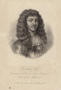 Portret króla Ludwika XIV autorstwa Robert Nanteuil