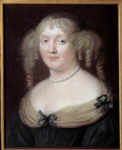 Portret Marii de Rabutin-Chantal (Rabutin Chantal), markizy de Sevigne dit Madame de Sevigne (1626-1696), kobiety listów. Zamek Bussy-Rabutin. Obraz Roberta Nanteuila (1623-1678). Muzeum Karnawału. autorstwa Robert Nanteuil