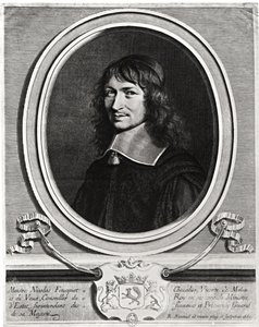 Portret Nicolasa Fouqueta (1615-80) 1662 (rycina) (zdjęcie czarno-białe) autorstwa Robert Nanteuil