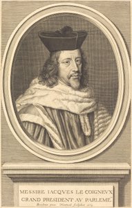 Jacques Le Coigneux autorstwa Robert Nanteuil after Henri Beaubrun