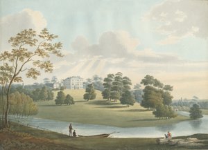 Patshull House: malarstwo akwarela i [1826] autorstwa Robert Noyes