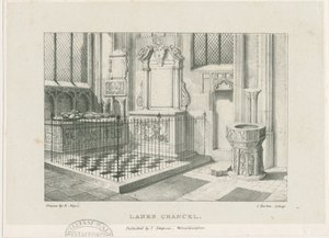 Wolverhampton - „Lanes Chancel” w kościele św. Piotra: litografia, bd [c 1844] (druk)
