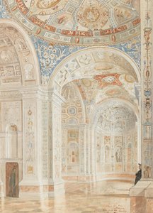 Wnętrze Willi Madama z dekoracjami Giulio Romano i Baldassare Peruzzi, 1897. autorstwa Robert Oerley