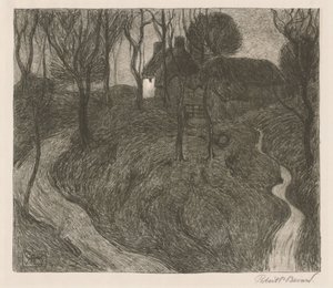Samotna farma [Hawkridge] autorstwa Robert Polhill Bevan