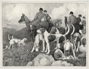 Scena polowania (lito) autorstwa Robert Polhill Bevan