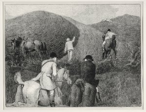 Scena polowania (lito) autorstwa Robert Polhill Bevan