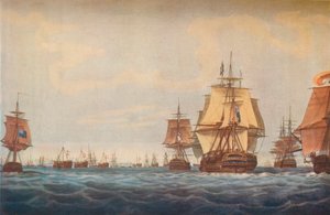 „Bitwa o Kopenhagę 1801. Zbliżanie się floty brytyjskiej”, 180