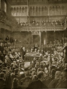 Meina Gladstone wprowadzająca ustawę o zasadach samodzielności, luty 1893 r.