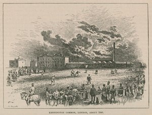 Kennington common, Londyn, ok. 1840 autorstwa Robert Randoll