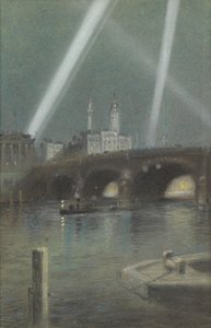 Reflektory wojenne nad London Bridge autorstwa Robert Randoll