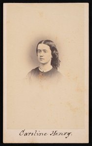 Portret Caroline Henry 1839-1920, w latach 1860-1869. autorstwa Robert. Robert Addis,RW Addis,Addis