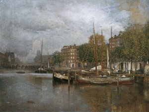 Kanał w Rotterdamie