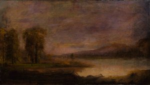 Krajobraz z jeziorem autorstwa Robert S. Duncanson