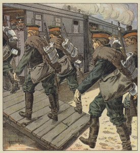 Zaokrętowanie wojsk rosyjskich autorstwa Robert Salles